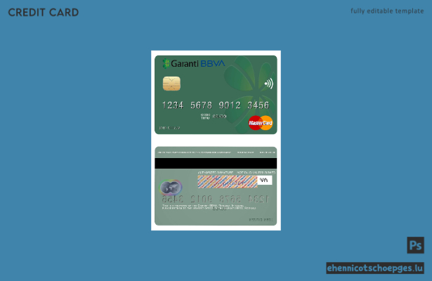 Rumänien Garanti BBVA Mastercard Beispielvorschau